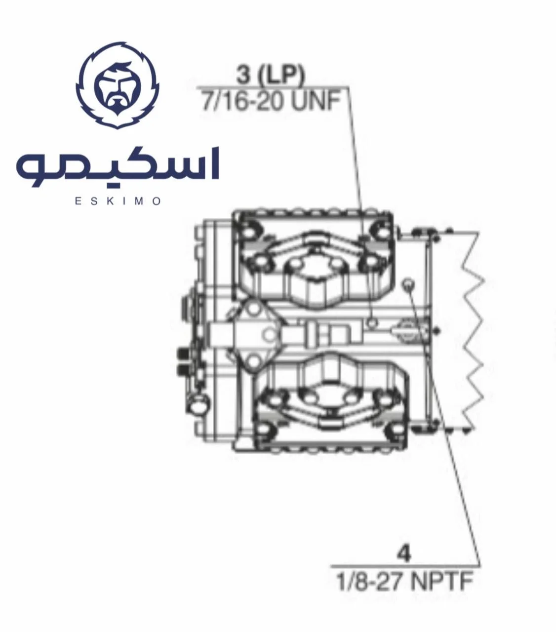 مدل 4VE-10 کمپرسور 10 اسب بخار پیستونی بیتزر