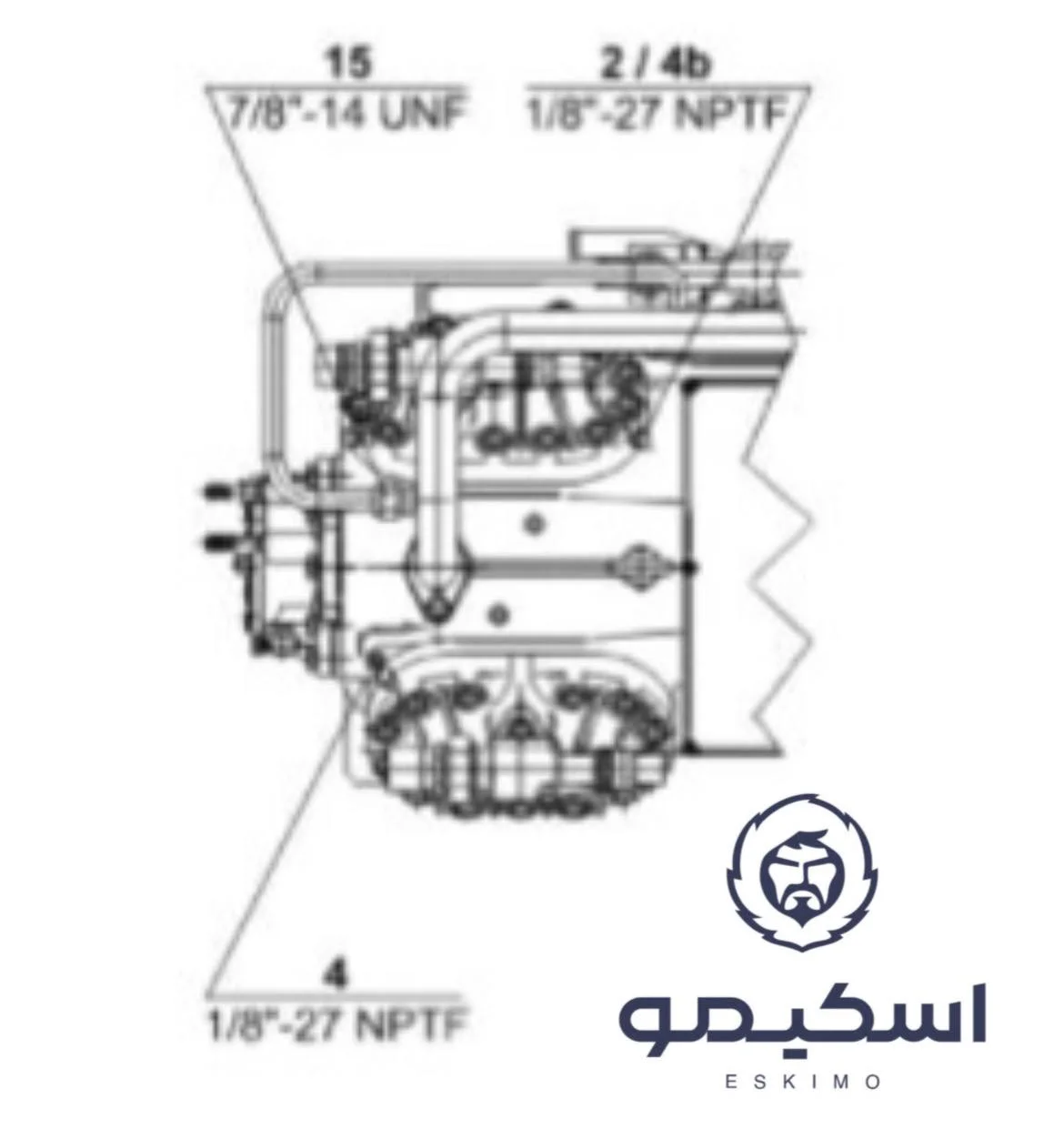 مدل S4G-12.2 کمپرسور دومرحله ای 12 اسب بخار بیتزر